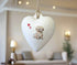 Havanese Fawn Ceramic Heart Bauble